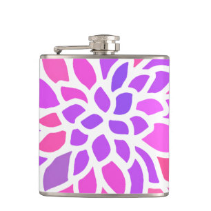 Rosa Hippie Flower Retro Modern Fickplunta