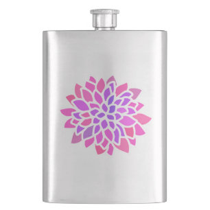 Rosa Hippie Flower Retro Modern Fickplunta