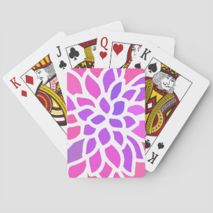 Rosa Hippie Flower Retro Modern Spelkort