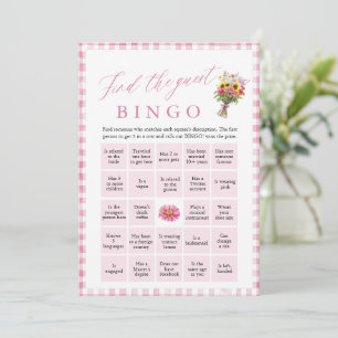 Rosa Hitta Gäst Bingo Bröllopsfestspel Inbjudningar