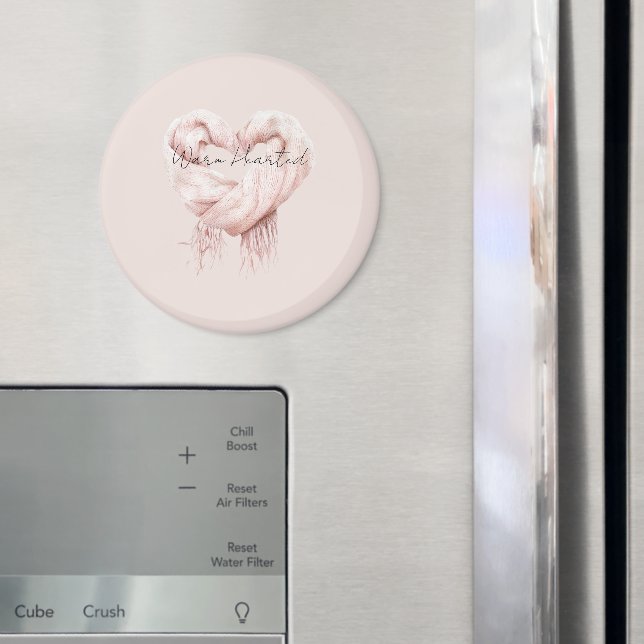 Rosa Hjälmduk Varm Hjarta Magnet (In Situ (Fridge))