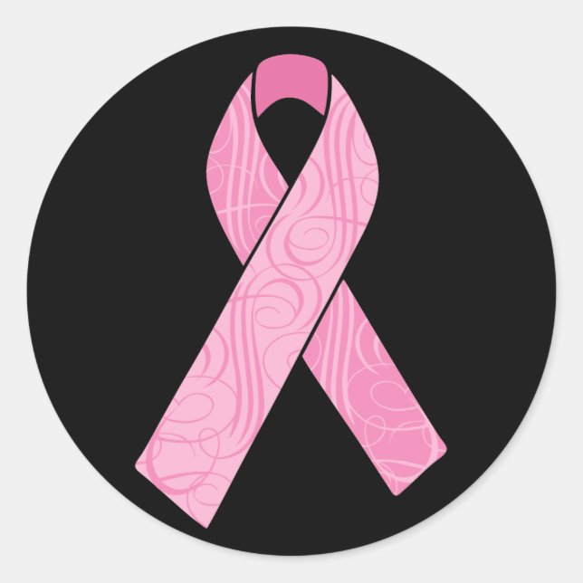 Rosa hjälte runt klistermärke (Framsida)