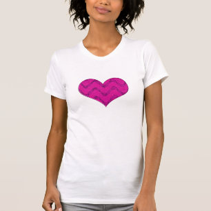 rosa hjärta 3 t-shirt