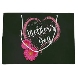 Rosa hjärta blommar mors dag - den stora gåvan