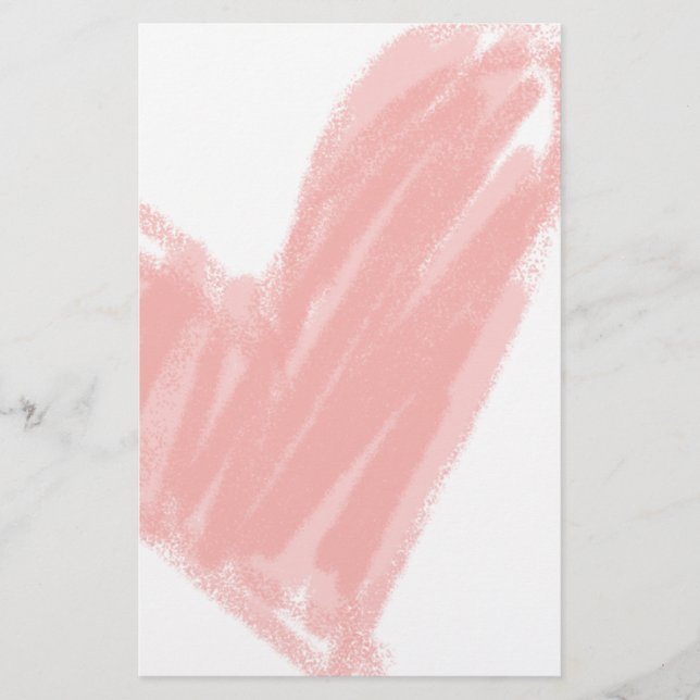 Rosa hjärta brevpapper (Framsida)