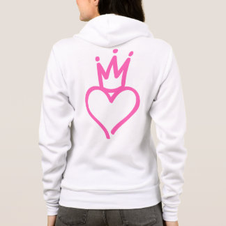 Rosa hjärta för prinsessa t shirt