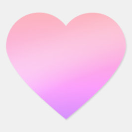rosa hjärta hjärtformat klistermärke