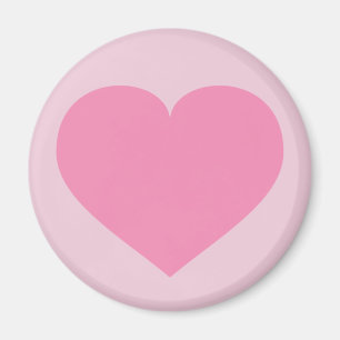 Rosa hjärta magnet