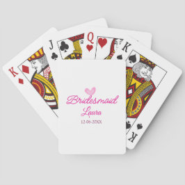 ROSA hjärta - minimal ökning av namn-gåva Casinokort