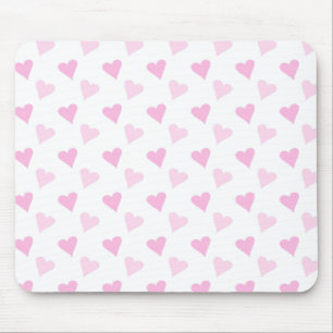 Rosa hjärta Mousepad Musmatta