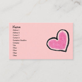 ROSA HJÄRTA profilerar kortet Visitkort