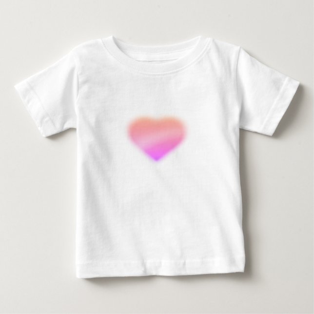 rosa hjärta t shirt (Framsida)