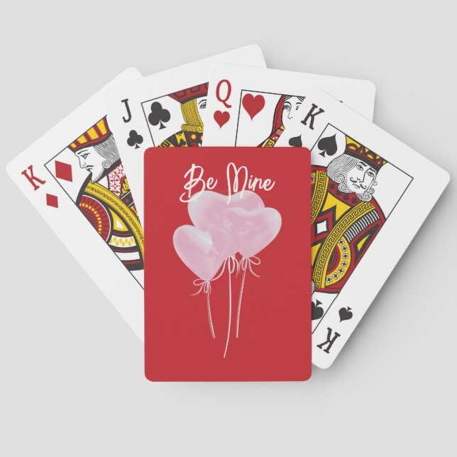 Rosa hjärtan kort casinokort (Baksidan)