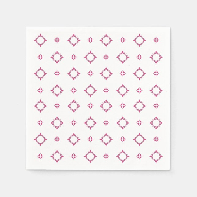 Rosa hjärtan, pappersservett för Alla hjärtans dag (Framsidan)