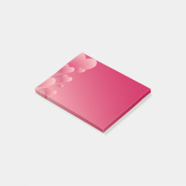 Rosa hjärtan post-it-lappar post-it block
