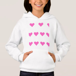 Rosa hjärtan t shirt
