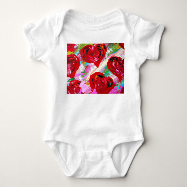 Rosa hjärtan t shirt (Framsida)