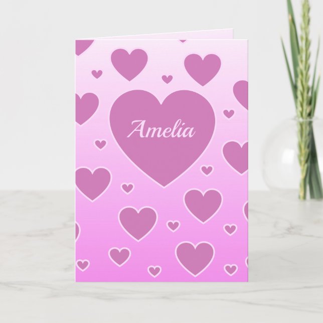 Rosa hjärtans alla dagar kort (Framsida)