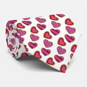 Rosa Hjärtat Hjärtat Alla hjärtans dag Kokies Tie Slips