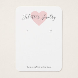 Rosa Hjärtat Hjärtat Anpassningsbar Hjärtklappning Visitkort