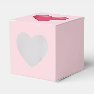 Rosa Hjärtbesvär vid Ljusa rosa Färg Presentaskar
