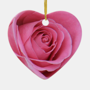 rosa hjärtformade julmassa, ornament