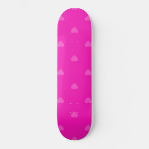 Rosa hjärtmönster mini skateboard bräda 18,5 cm