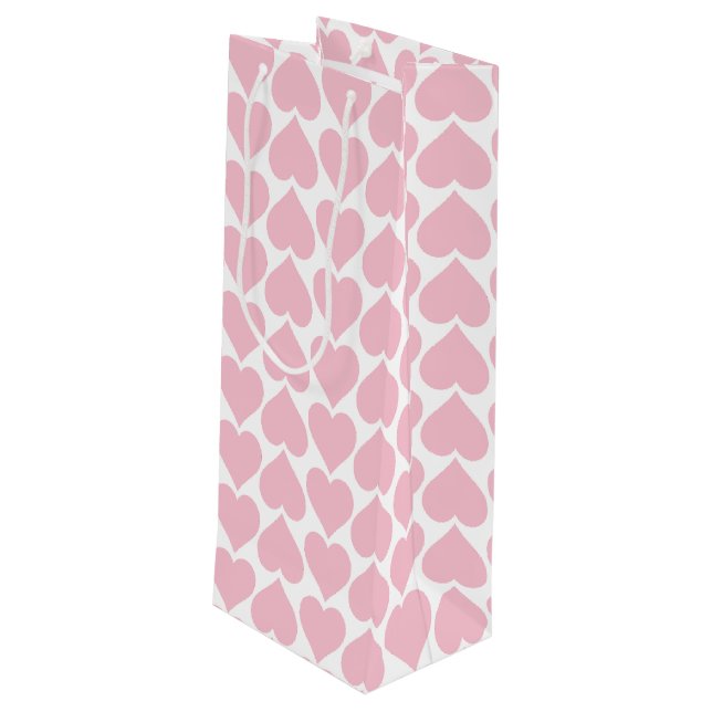 Rosa hjärtmönster, Romantiskt, Kärlek (Baksidan Vinklad)