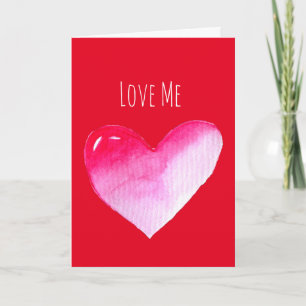 Rosa hjärtvalentinpopkonst kort