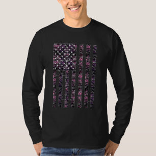 Rosa Hjort Hunting Camo Camouflage American USA T Shirt
