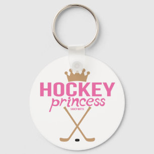 Rosa Hockey Princess Sticks för kvinnor Nyckelring