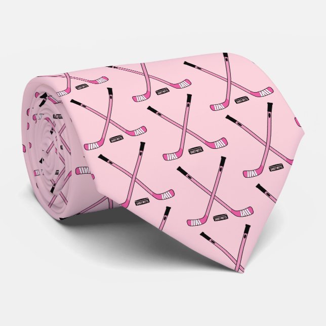 Rosa Hockey Sticks and Puck Slips (Rullad)