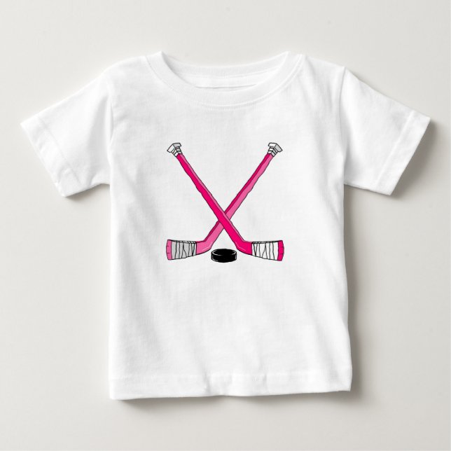 Rosa Hockey T-shirt (Framsida)