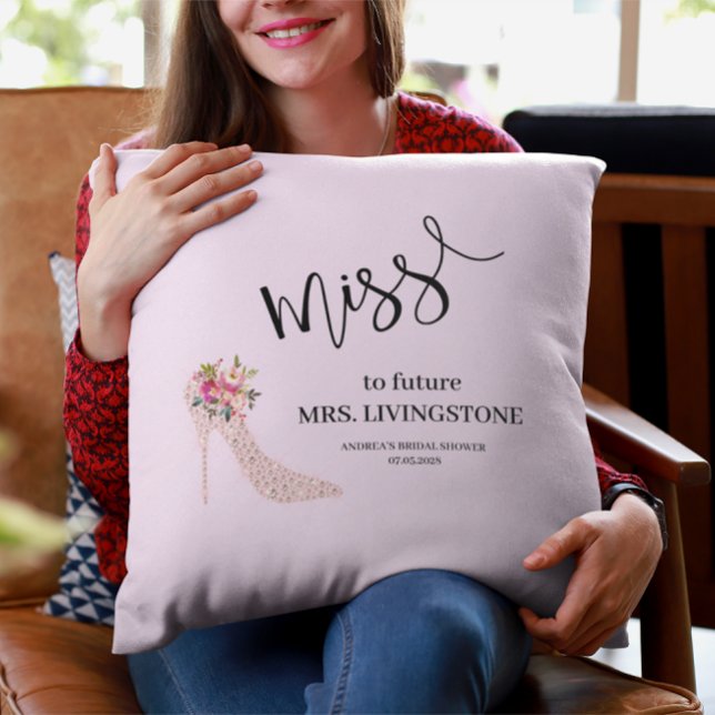 Rosa högklackad bröllopsfest kudde (Skapare uppladdad)