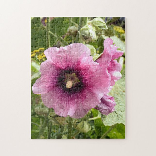 ROSA HOLLYHOCK FLOWERS PUSSEL (Vertikal)