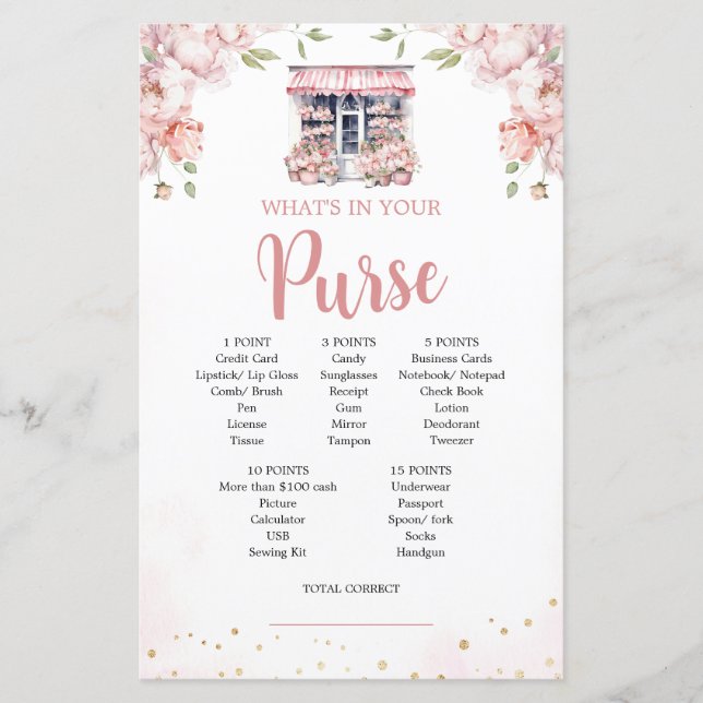 Rosa Hon är inte på marknaden Bröllopsdusch Pungsp (Framsida)