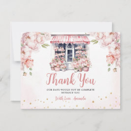  Rosa Hon är utanför Möhippan Tack Kort