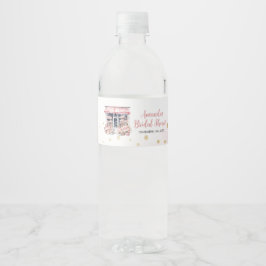  Rosa Hon är utanför Möhippan Vattenflaska Etikett