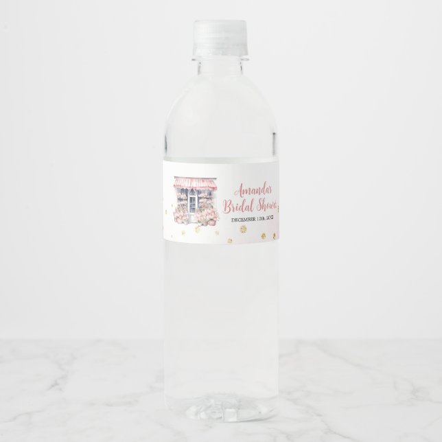  Rosa Hon är utanför Möhippan Vattenflaska Etikett (Framsida)