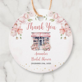 Rosa Hon är utanför Tacken på Möhippan Gåvor Etiketter