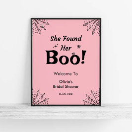 Rosa hon hittade sin Boo Halloween-Möhippa Poster