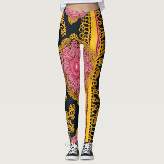 Rosa honey AI art Leggings