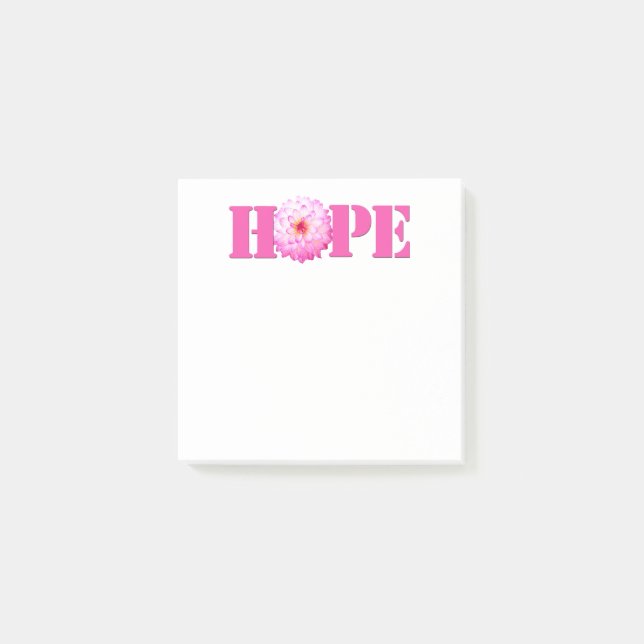 Rosa HOPE Dahlia Photo Stationery 3x3 Note Post-it Block (Framsida)
