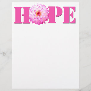 Rosa HOPE Dahlia Photo Stationery Papper
