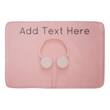 Rosa hörlurar med trådar