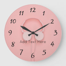 Rosa hörlurar med trådar