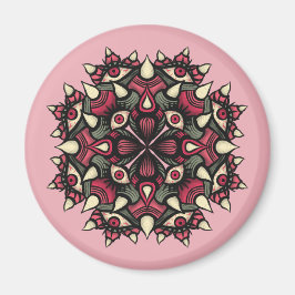 Rosa Horror Circus: Kalejdoskopisk Ögon och horn Magnet