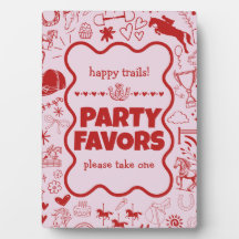 Rosa Horse Girl Equestrian Födelsedagsfest Favors