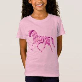Rosa Horse Stripe Shades of Rosa T-shirt