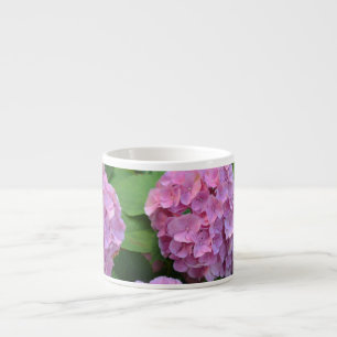 Rosa Hortensia hydrangea bush Latte Mugg Espressomugg